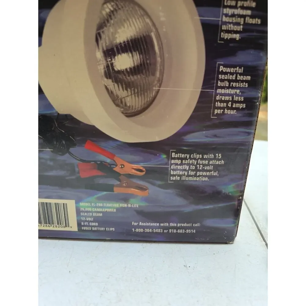 Vintage Night Blaster Floating Fish-N-Lite 12V Optronics w/ Box